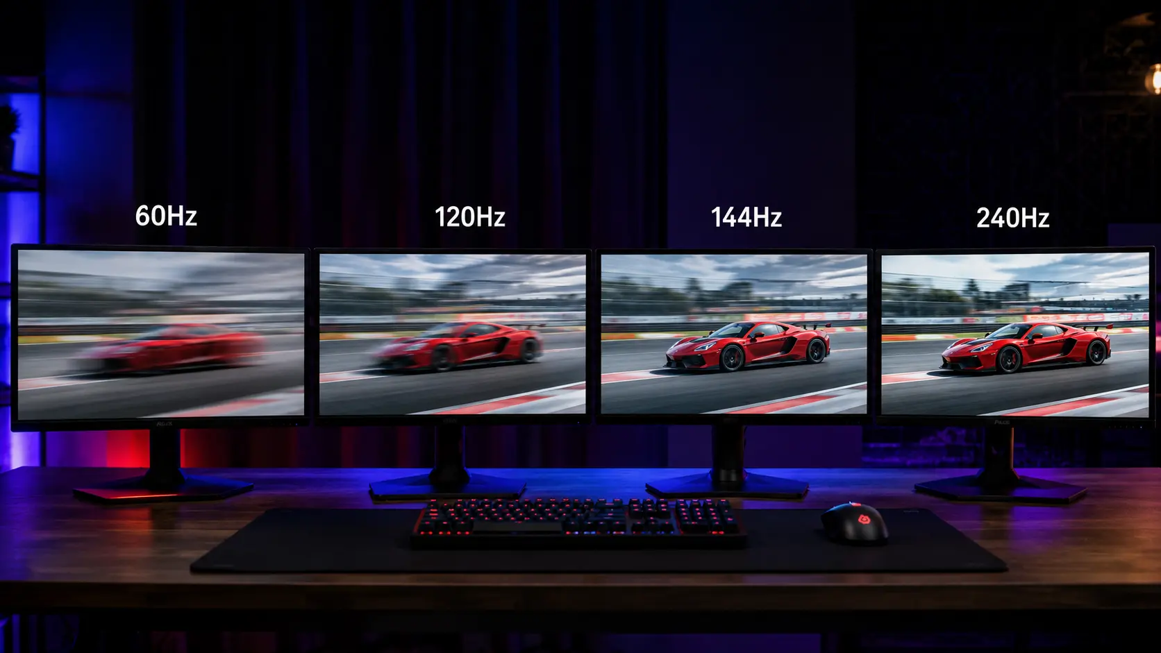 Refresh Rate Guide: 60Hz vs 120Hz vs 144Hz vs 240Hz